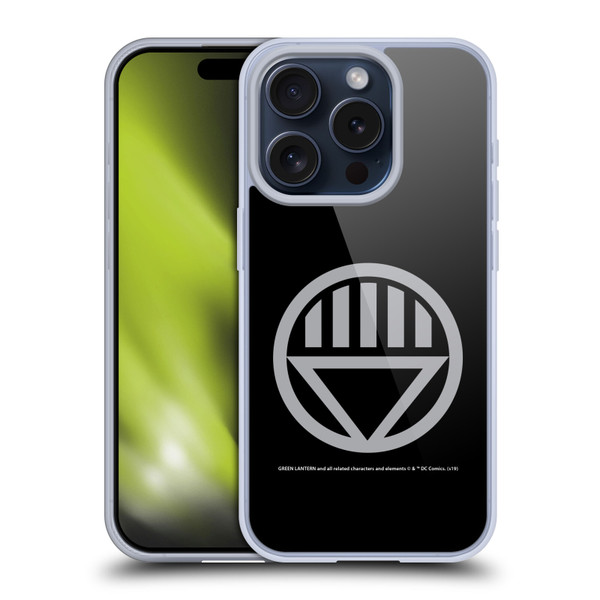 Green Lantern DC Comics Lantern Corps Black Soft Gel Case for Apple iPhone 15 Pro