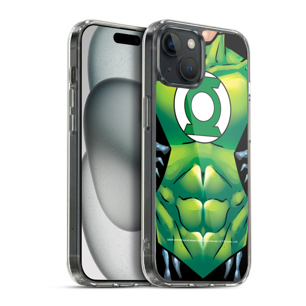 Green Lantern DC Comics Logos Uniform Soft Gel Case for Apple iPhone 15 Plus & MagSafe