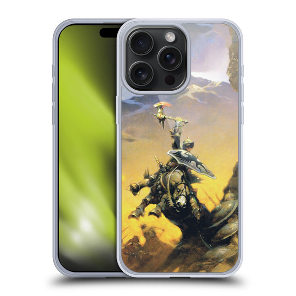 Frank Frazetta Medieval Fantasy Eternal Champion Soft Gel Case for Apple iPhone 15 Pro Max