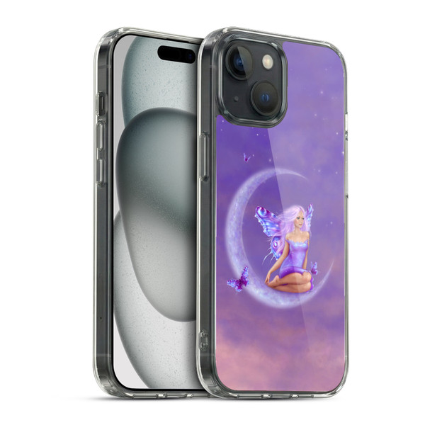 Rachel Anderson Pixies Lavender Moon Soft Gel Case for Apple iPhone 15 & MagSafe