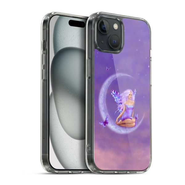 Rachel Anderson Pixies Lavender Moon Soft Gel Case for Apple iPhone 15 Plus & MagSafe