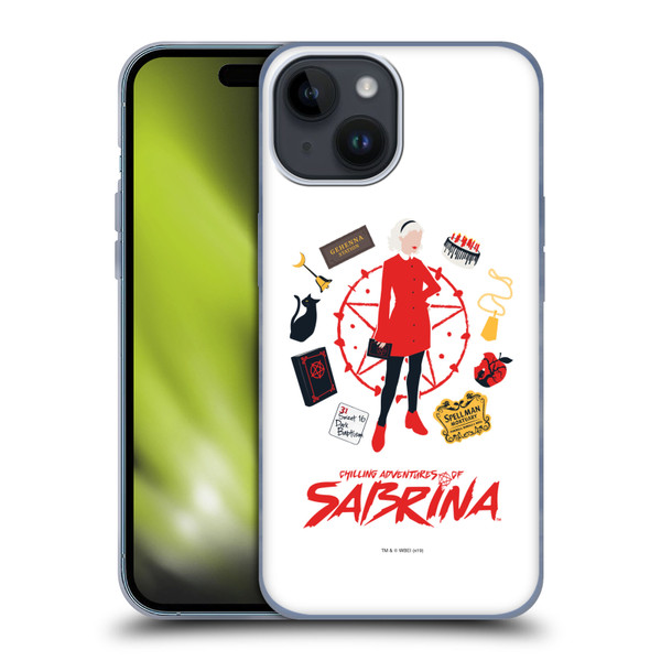 Chilling Adventures of Sabrina Graphics Essentials Soft Gel Case for Apple iPhone 15