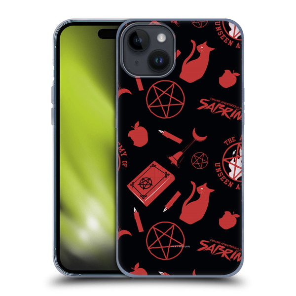 Chilling Adventures of Sabrina Graphics Black Magic Soft Gel Case for Apple iPhone 15 Plus