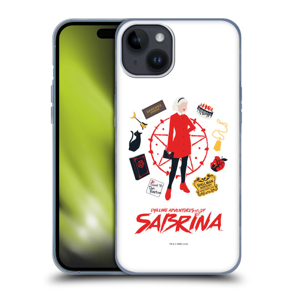 Chilling Adventures of Sabrina Graphics Essentials Soft Gel Case for Apple iPhone 15 Plus