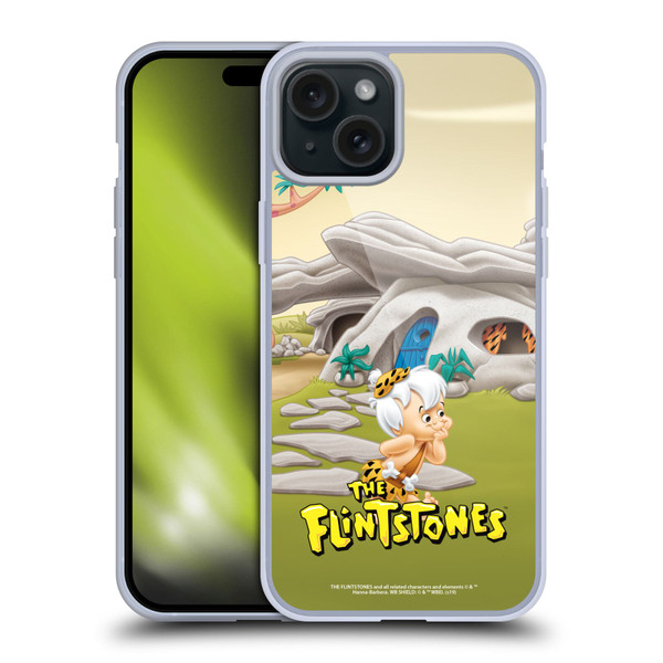 The Flintstones Characters Bambam Rubble Soft Gel Case for Apple iPhone 15 Plus