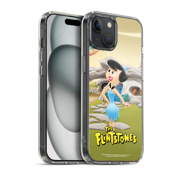The Flintstones Characters Betty Rubble Soft Gel Case for Apple iPhone 15 Plus & MagSafe
