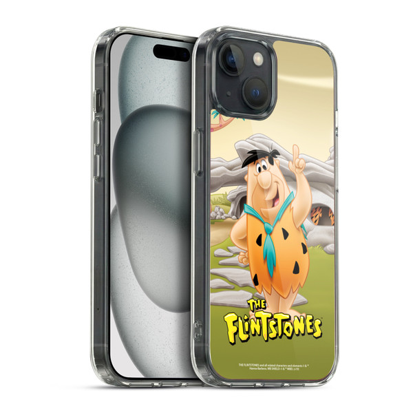 The Flintstones Characters Fred Flintstones Soft Gel Case for Apple iPhone 15 Plus & MagSafe