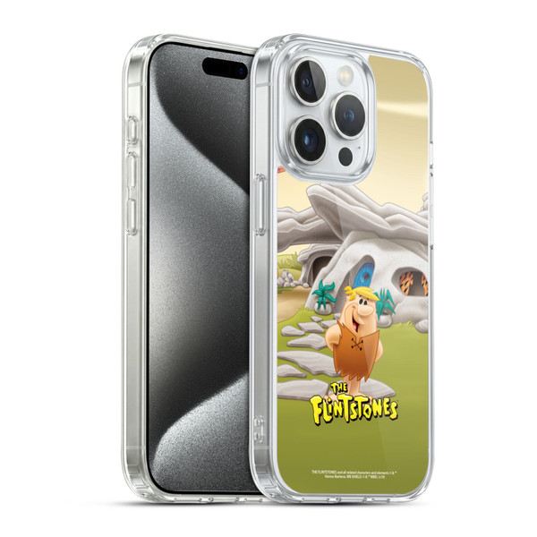 The Flintstones Characters Barney Rubble Soft Gel Case for Apple iPhone 15 Pro & MagSafe
