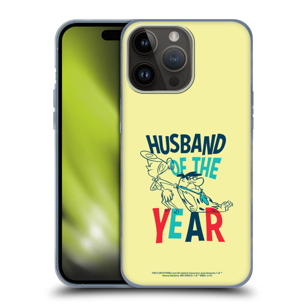 The Flintstones Graphics Husband Of The Year Soft Gel Case for Apple iPhone 15 Pro Max