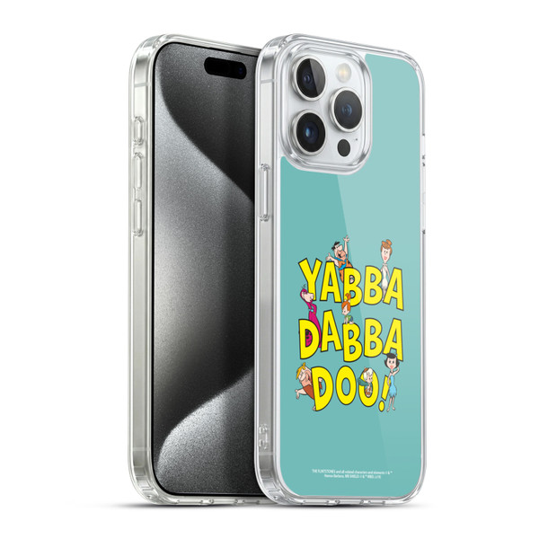 The Flintstones Graphics Yabba-Dabba-Doo Soft Gel Case for Apple iPhone 15 Pro Max & MagSafe