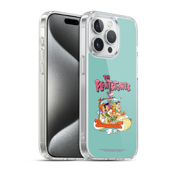 The Flintstones Graphics Family Soft Gel Case for Apple iPhone 15 Pro & MagSafe