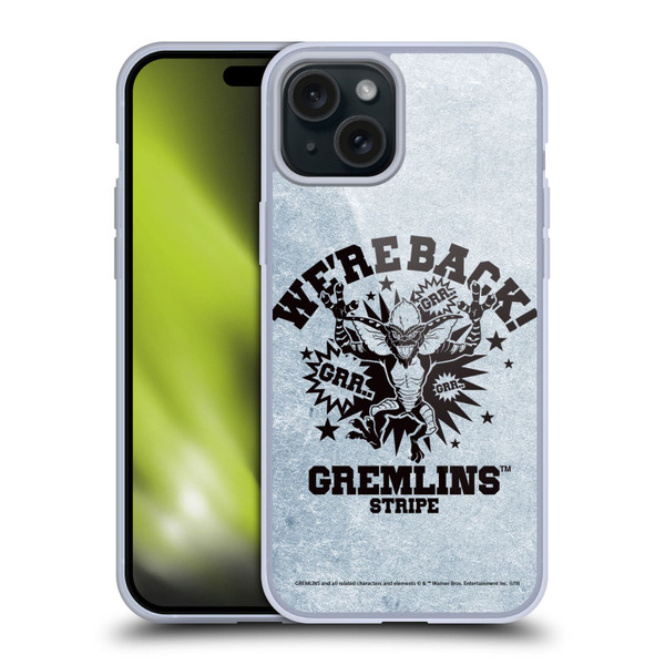 Gremlins Graphics Distressed Look Soft Gel Case for Apple iPhone 15 Plus & MagSafe