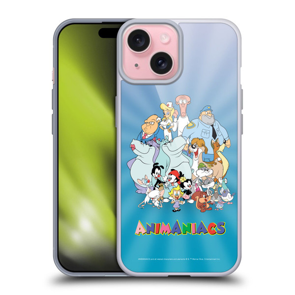 Animaniacs Graphics Group Soft Gel Case for Apple iPhone 15