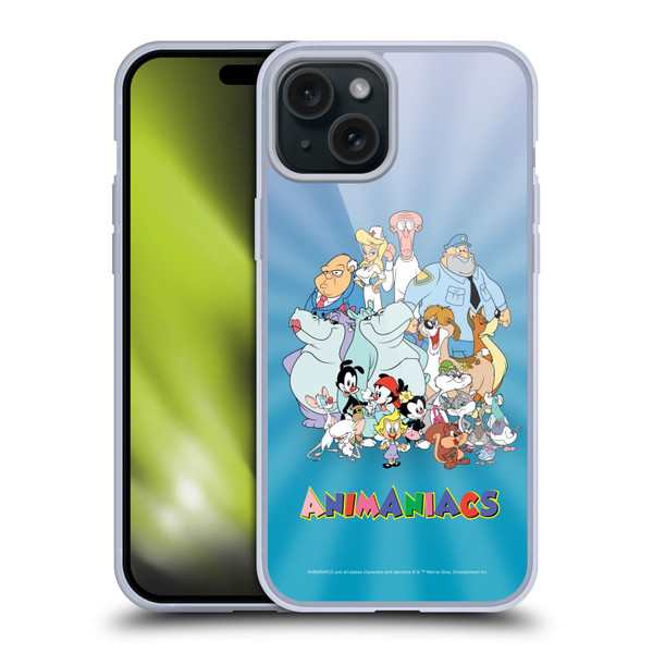 Animaniacs Graphics Group Soft Gel Case for Apple iPhone 15 Plus