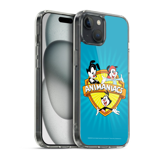Animaniacs Graphics Logo Soft Gel Case for Apple iPhone 15 Plus & MagSafe