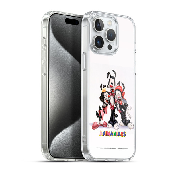 Animaniacs Graphics Formal Soft Gel Case for Apple iPhone 15 Pro Max & MagSafe