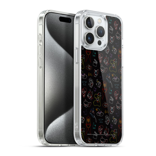 Animaniacs Graphics Pattern Soft Gel Case for Apple iPhone 15 Pro Max & MagSafe