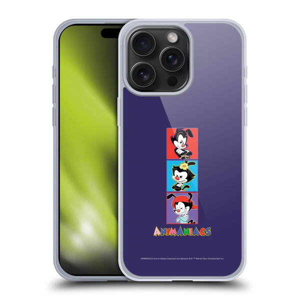 Animaniacs Graphics Tiles Soft Gel Case for Apple iPhone 15 Pro Max