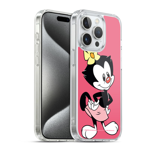 Animaniacs Graphics Dot Soft Gel Case for Apple iPhone 15 Pro & MagSafe