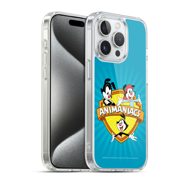 Animaniacs Graphics Logo Soft Gel Case for Apple iPhone 15 Pro & MagSafe