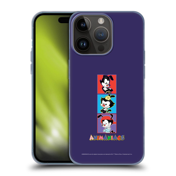 Animaniacs Graphics Tiles Soft Gel Case for Apple iPhone 15 Pro