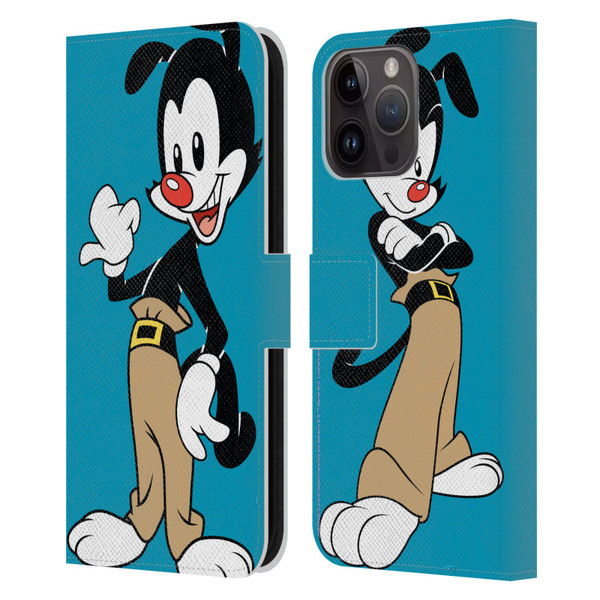 Animaniacs Graphics Yakko Leather Book Wallet Case Cover For Apple iPhone 15 Pro Max