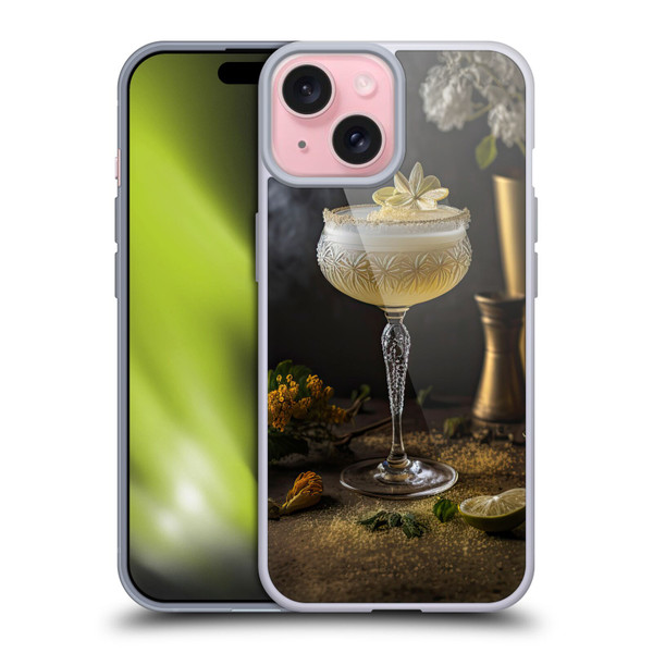 Spacescapes Cocktails Summertime, Margarita Soft Gel Case for Apple iPhone 15