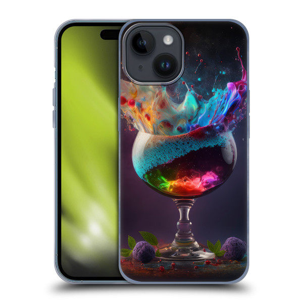 Spacescapes Cocktails Universal Magic Soft Gel Case for Apple iPhone 15