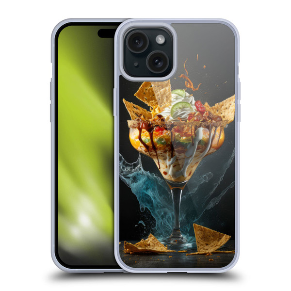 Spacescapes Cocktails Nacho Martini Soft Gel Case for Apple iPhone 15 Plus