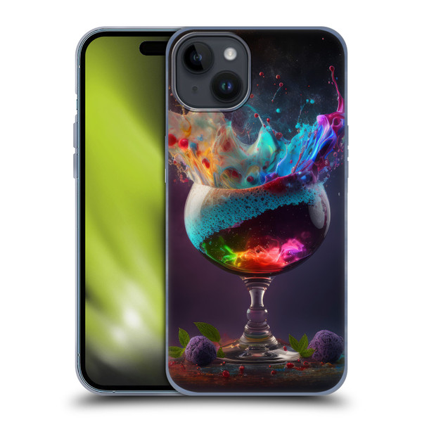 Spacescapes Cocktails Universal Magic Soft Gel Case for Apple iPhone 15 Plus