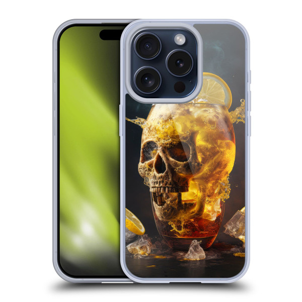Spacescapes Cocktails Long Island Ice Tea Soft Gel Case for Apple iPhone 15 Pro