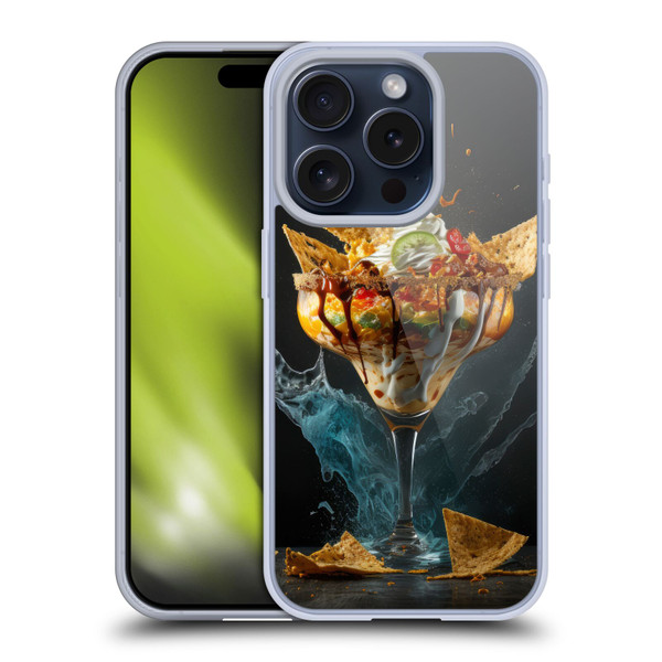 Spacescapes Cocktails Nacho Martini Soft Gel Case for Apple iPhone 15 Pro