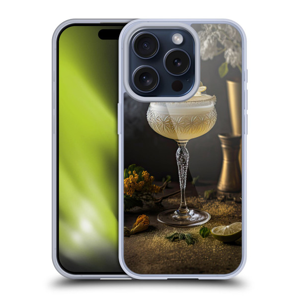 Spacescapes Cocktails Summertime, Margarita Soft Gel Case for Apple iPhone 15 Pro