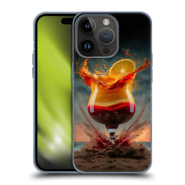 Spacescapes Cocktails Summer On The Beach Soft Gel Case for Apple iPhone 15 Pro