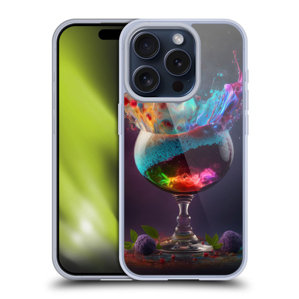 Spacescapes Cocktails Universal Magic Soft Gel Case for Apple iPhone 15 Pro