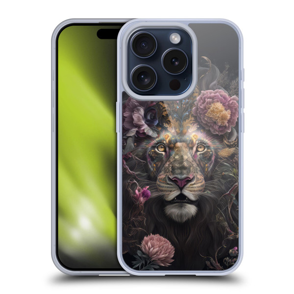 Spacescapes Floral Lions Pride Soft Gel Case for Apple iPhone 15 Pro