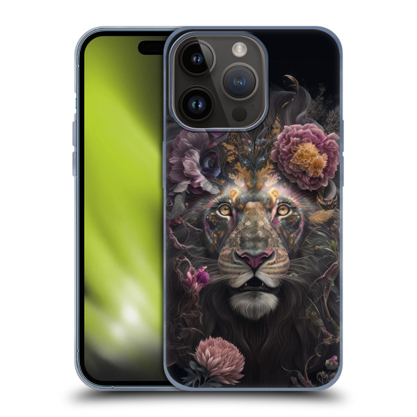Spacescapes Floral Lions Pride Soft Gel Case for Apple iPhone 15 Pro