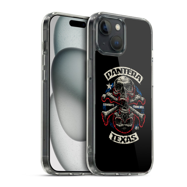 Pantera Art Double Cross Soft Gel Case for Apple iPhone 15 & MagSafe