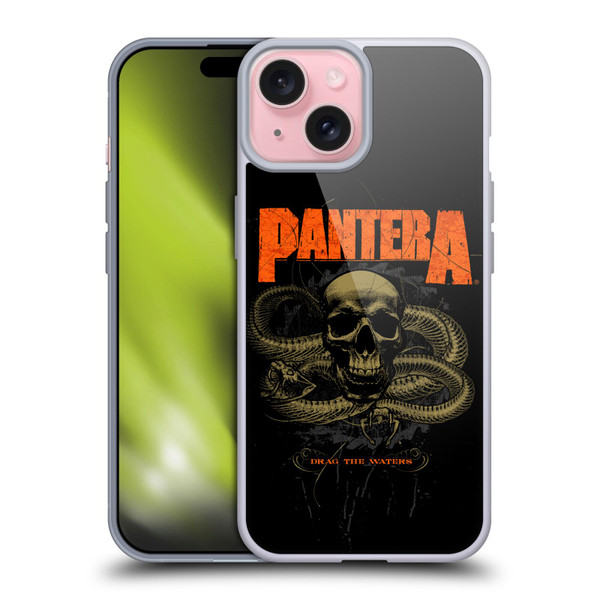 Pantera Art Drag The Waters Soft Gel Case for Apple iPhone 15