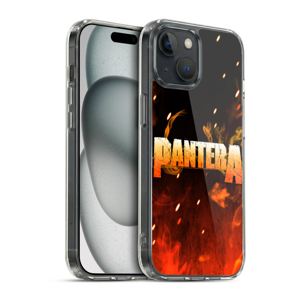 Pantera Art Fire Soft Gel Case for Apple iPhone 15 & MagSafe