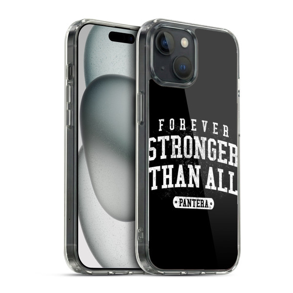 Pantera Art Stronger Than All Soft Gel Case for Apple iPhone 15 & MagSafe