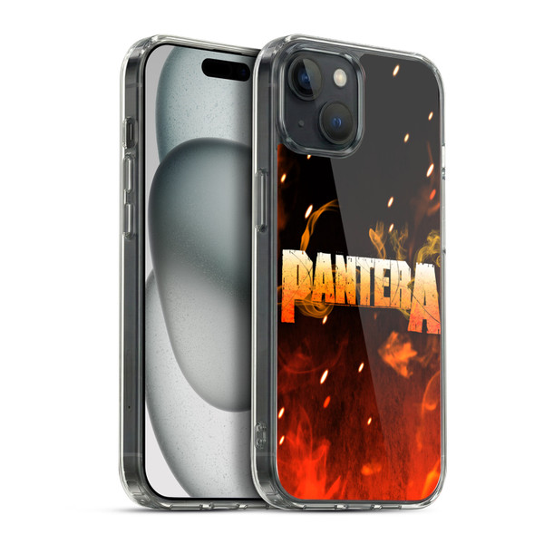 Pantera Art Fire Soft Gel Case for Apple iPhone 15 Plus & MagSafe