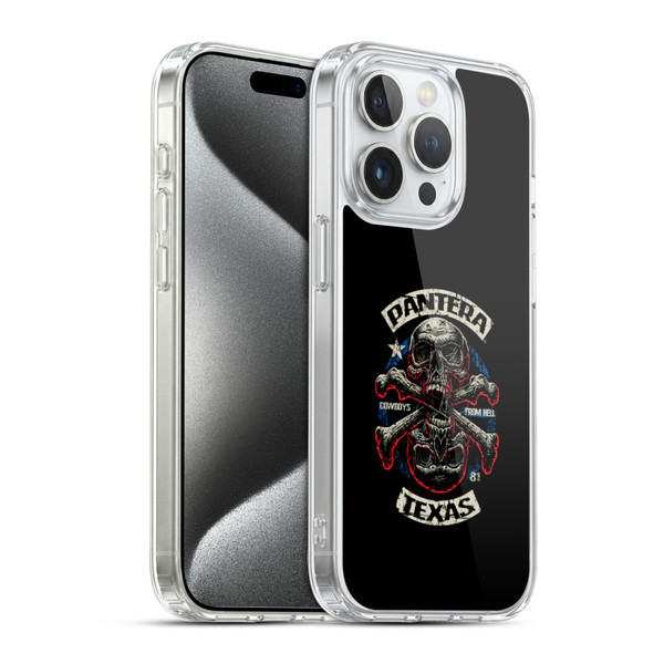 Pantera Art Double Cross Soft Gel Case for Apple iPhone 15 Pro & MagSafe