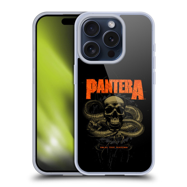 Pantera Art Drag The Waters Soft Gel Case for Apple iPhone 15 Pro