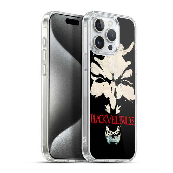 Black Veil Brides Band Art Devil Art Soft Gel Case for Apple iPhone 15 Pro Max & MagSafe