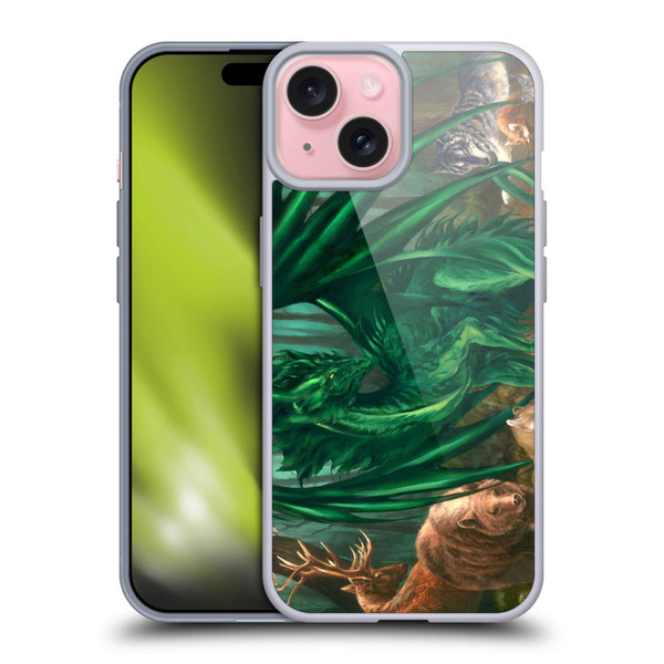 Ruth Thompson Dragons Lord of the Forest Soft Gel Case for Apple iPhone 15