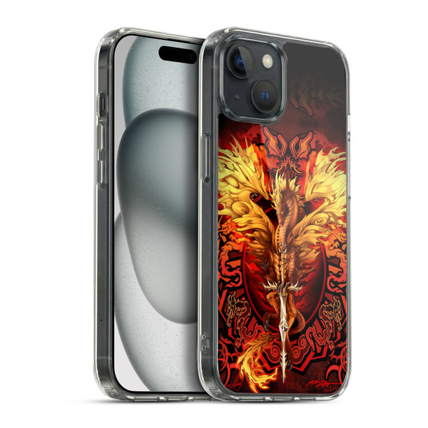 Ruth Thompson Dragons Flameblade Soft Gel Case for Apple iPhone 15 Plus & MagSafe