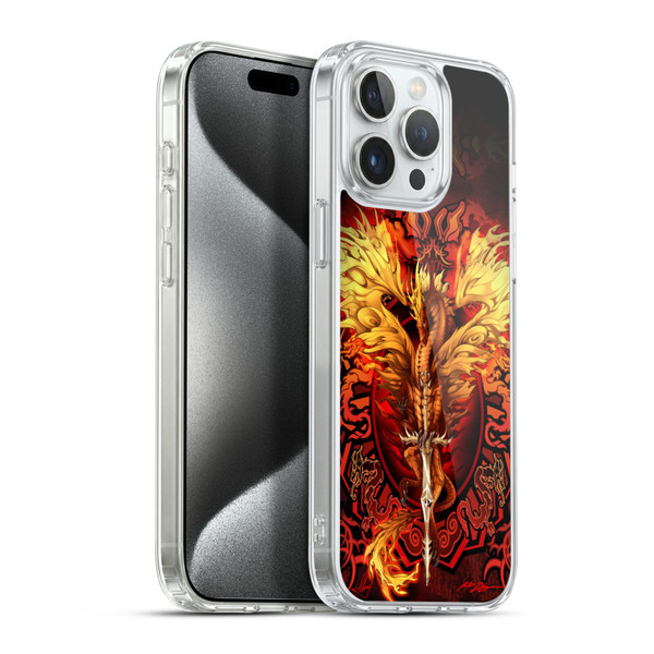 Ruth Thompson Dragons Flameblade Soft Gel Case for Apple iPhone 15 Pro Max & MagSafe