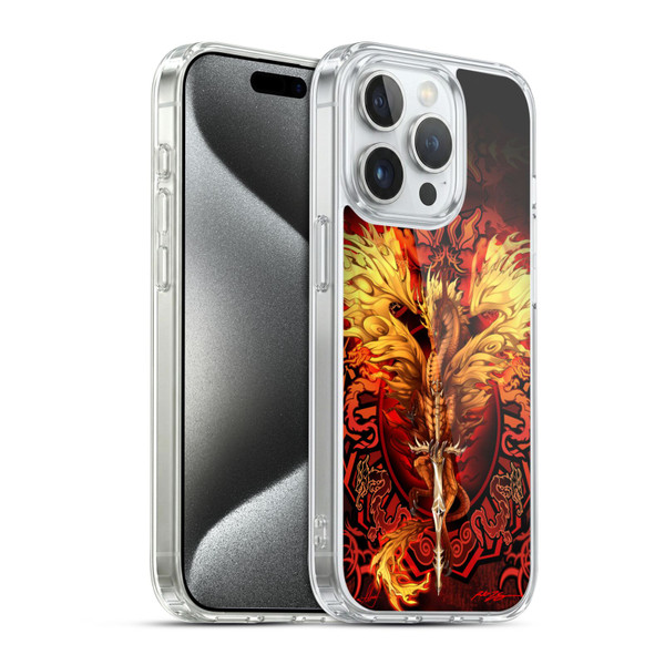 Ruth Thompson Dragons Flameblade Soft Gel Case for Apple iPhone 15 Pro & MagSafe