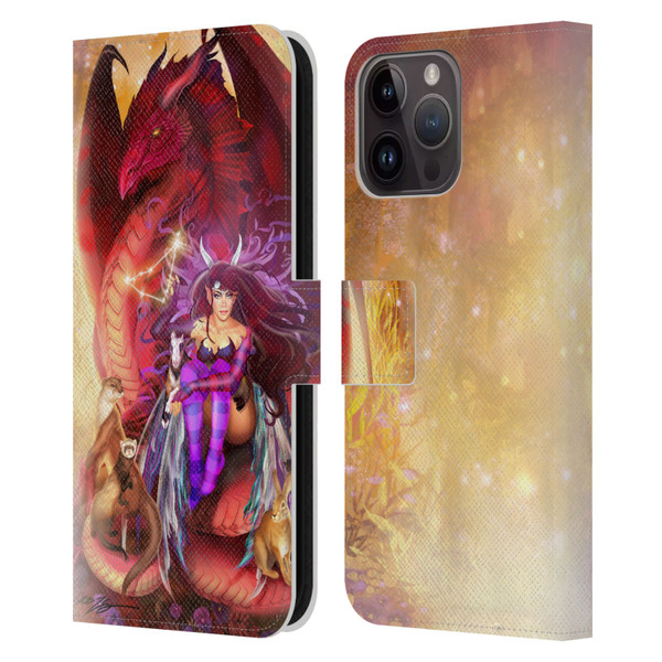 Ruth Thompson Dragons Capricorn Leather Book Wallet Case Cover For Apple iPhone 15 Pro Max